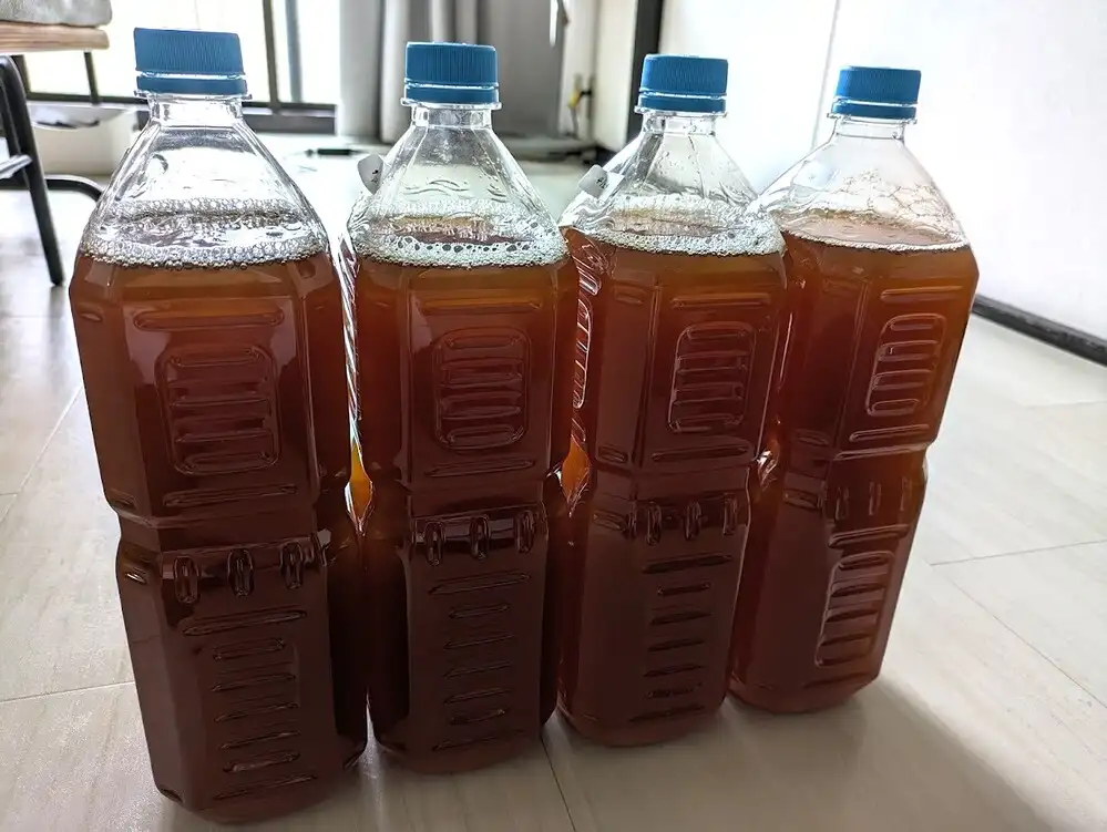 糖蜜でつくったEM活性液