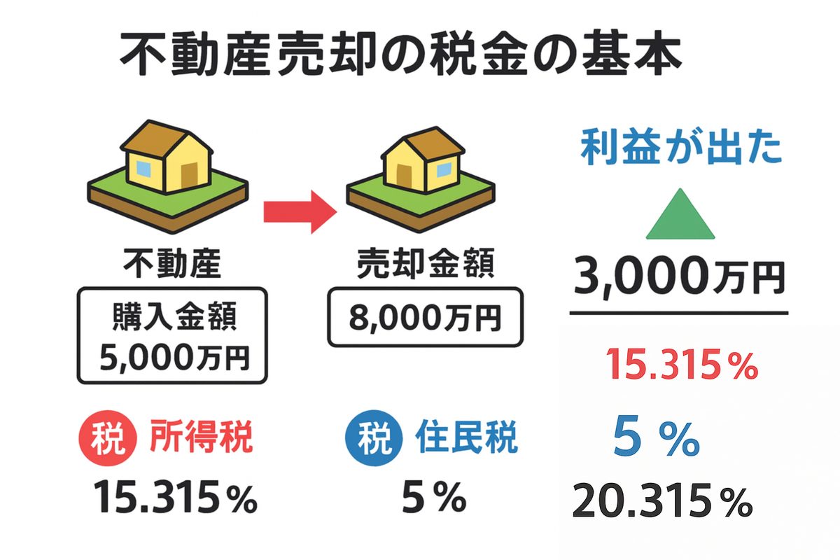 不動産売却の税金の基本