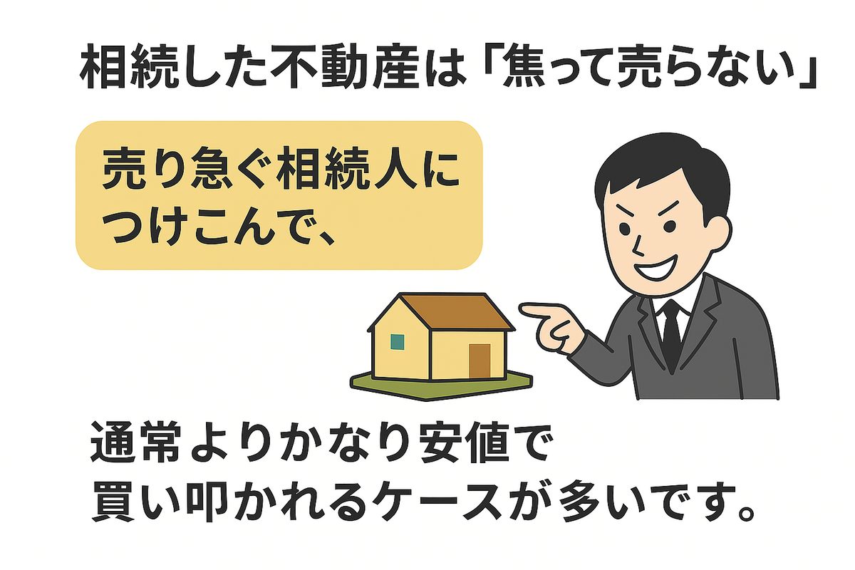 焦って売ってはいけない